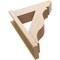 Ekena Millwork 8-in W x 26-in D x 32-in H Funston Slat Rough Cedar Woodgrain TimberThane Outlooker, Primed Tan OUTUR080X26X32FST24RCPR - alternate 2